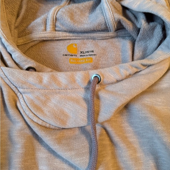 Newberry Hoodie | Carhartt Reworked oyster light purple thumb holes size XL - Picture 3 of 3